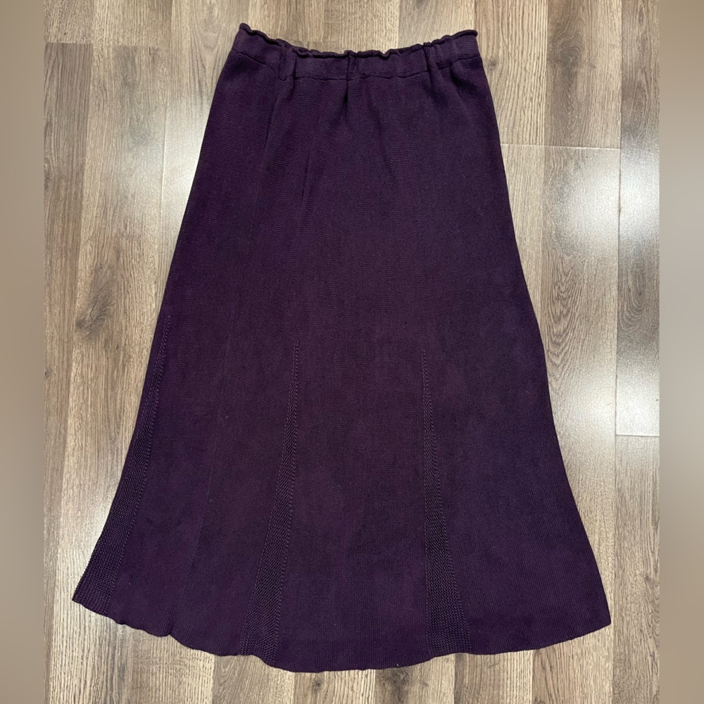 Peruvian Connection Knit Pima Cotton Skirt